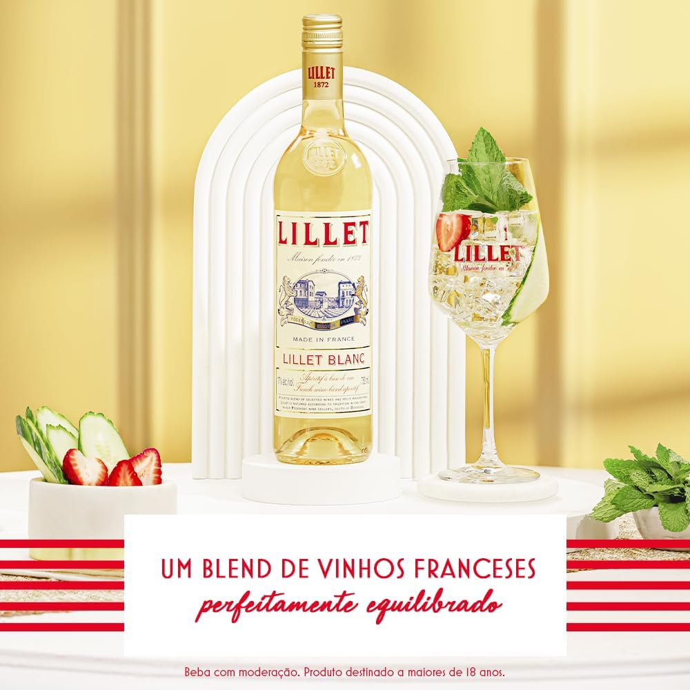 Aperitivo Lillet Blanc de Vinho Francês 750 ml - Spritz - Imagem 3
