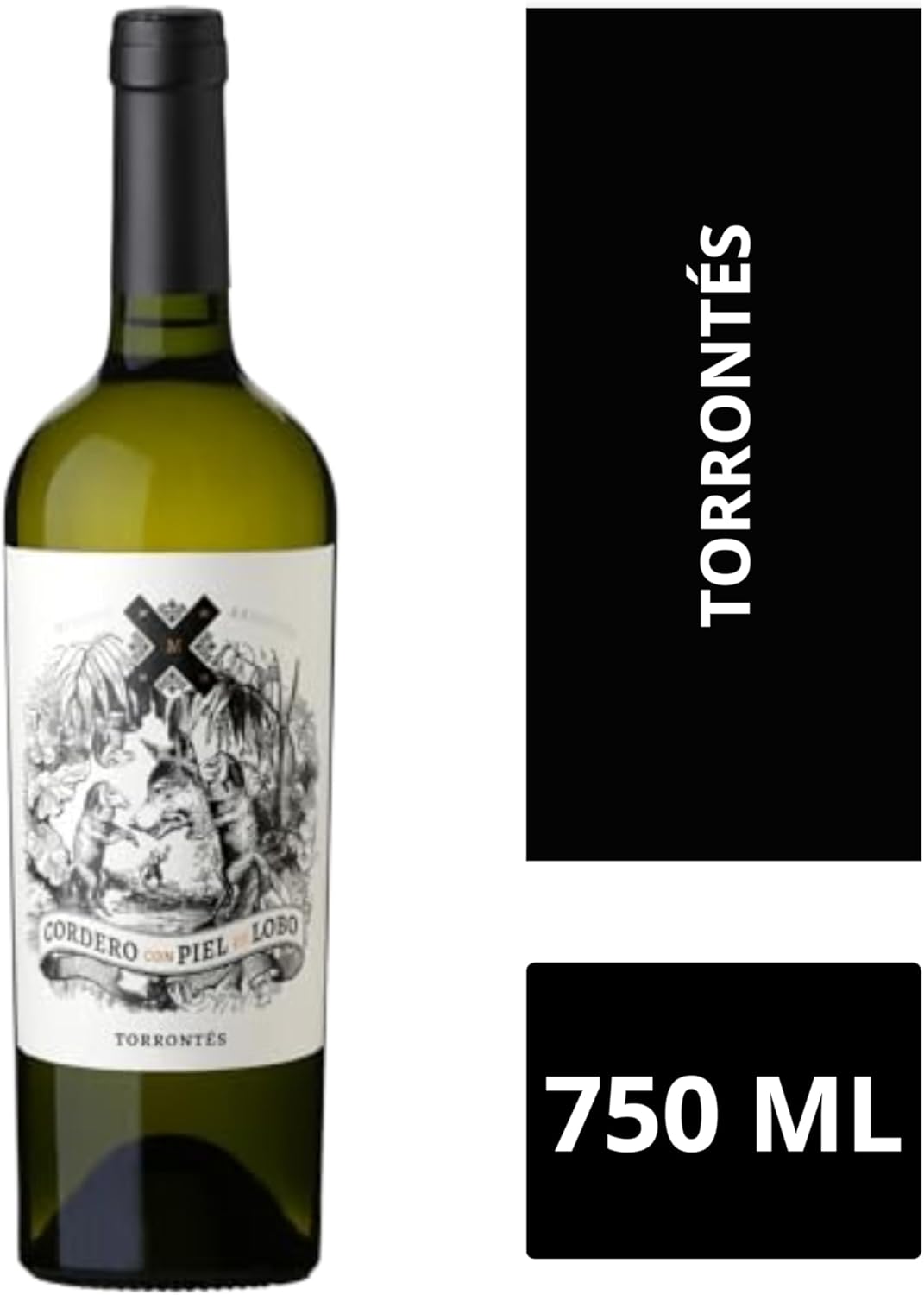 Vinho Argentino Cordero con Piel de Lobo Torrontes 750ml - Imagem 3