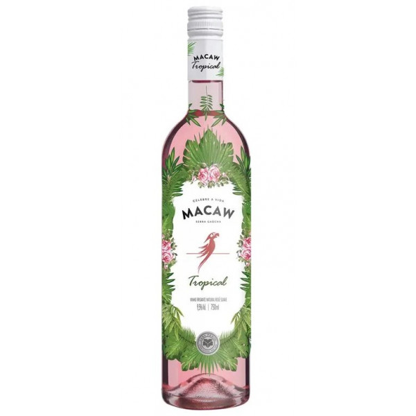 Vinho Macaw Frisante Tropical Rose 750ml