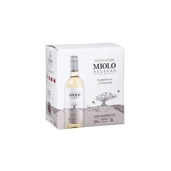 Vinho Miolo Seleção Chardonnay & Viognier Bag In Box 3L